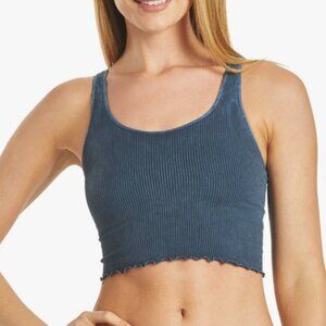 Spiritual Gangster Amor Crop Tank - Blue